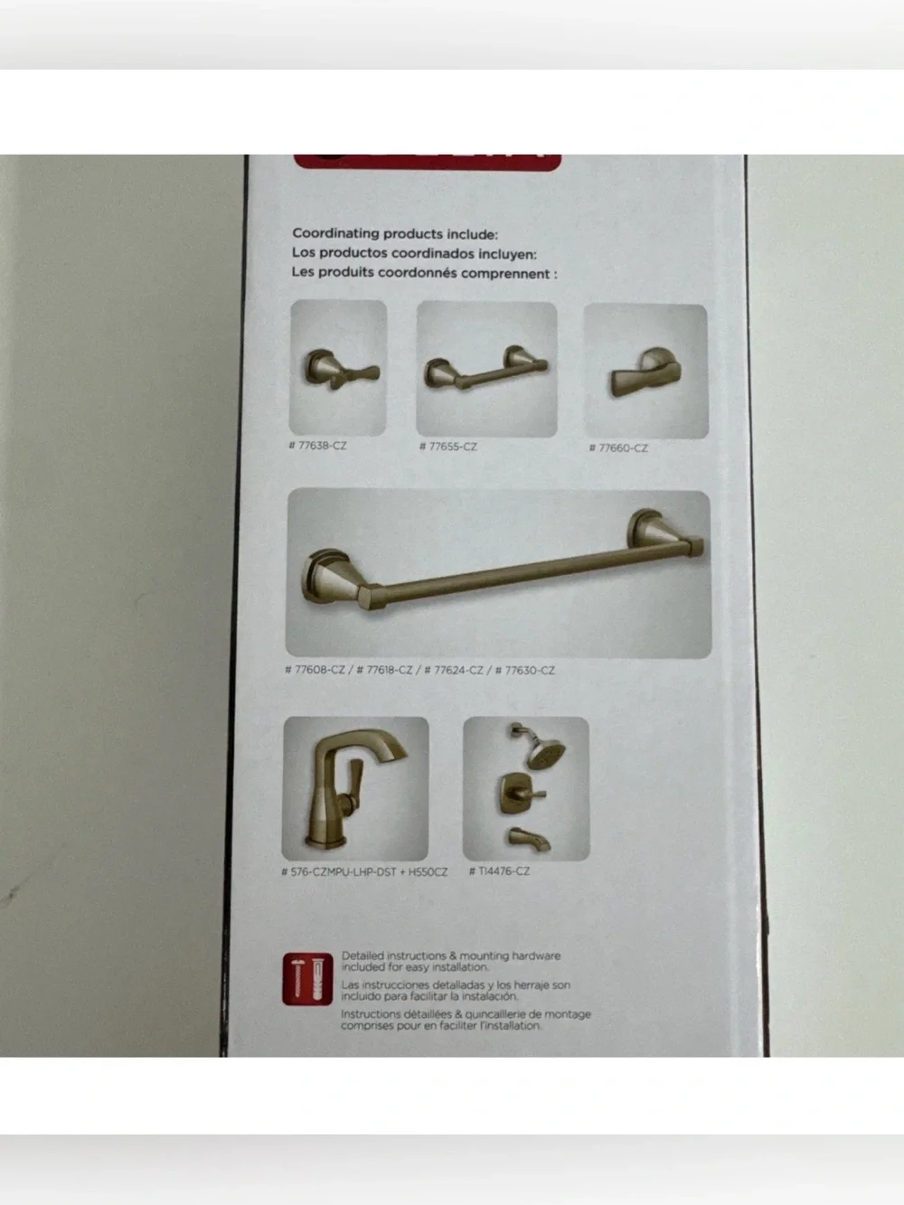 Delta 77655-CZ Stryke Tissue Holder CHAMPAGNE BRONZE Finish Lifetime Guarantee